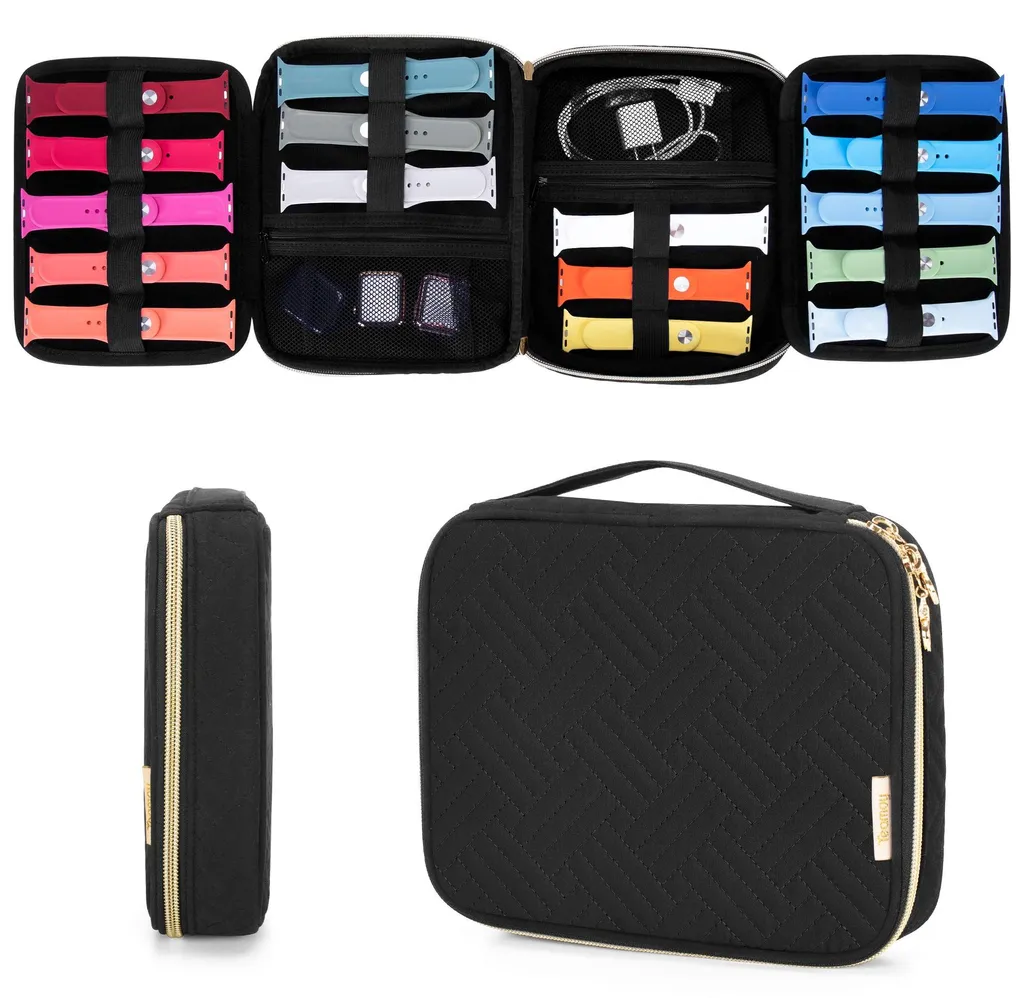 Organiseur de bracelets de montre 26 fentes sac de rangement portable