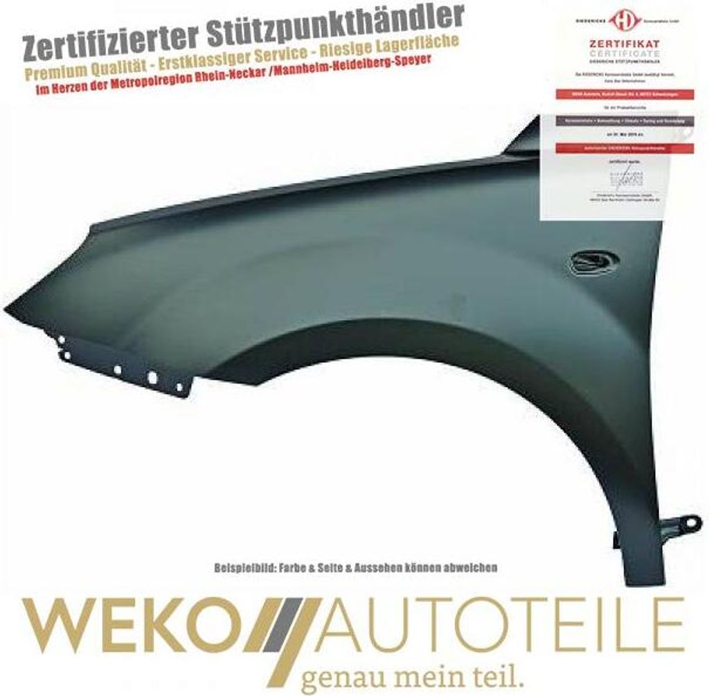 Kotflügel rechts DIEDERICHS 3005006 für ALFA ROMEO