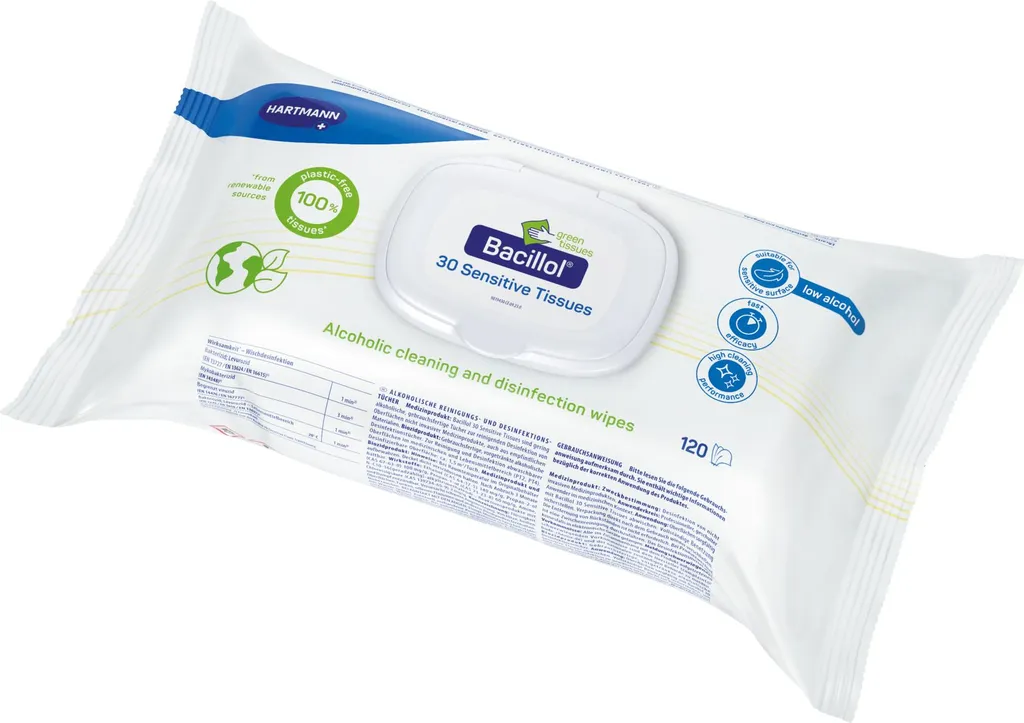 Bacillol 30 Sensitive Green 120 Salviette: Igiene Sicura per la tua Casa