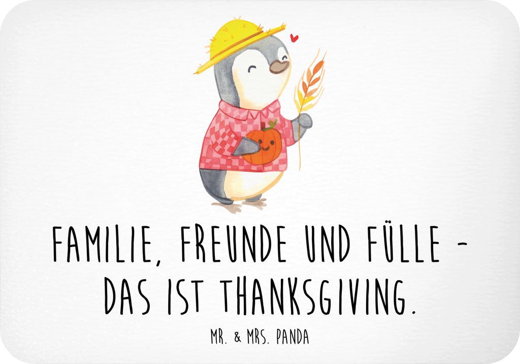 Mr. & Mrs. Panda magnet Erntedankfest Freunde & Fülle - Weiß - Geschenk, Gemeinschaft, Thanksgiving Geschenke, zettelhalter, Dankbarkeit, Feierta...