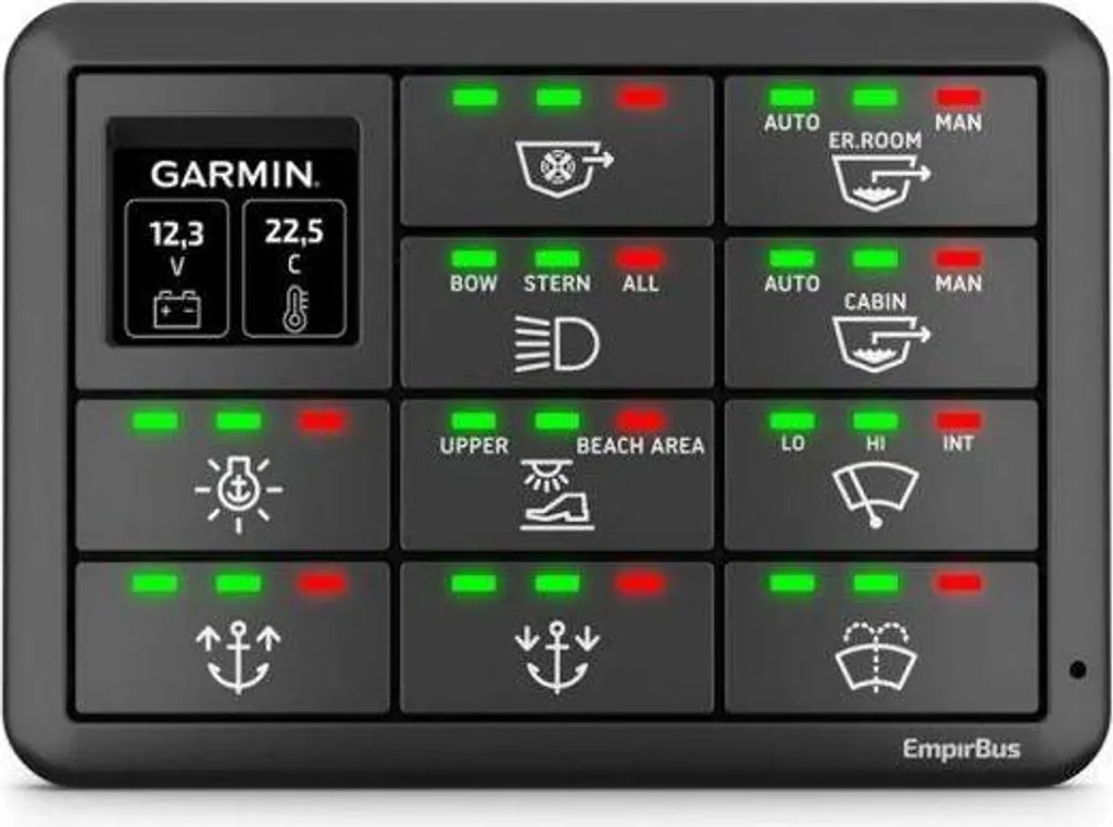 Simplifiez votre réseau de bord avec le panneau Garmin SP12 NMEA2000 12x2