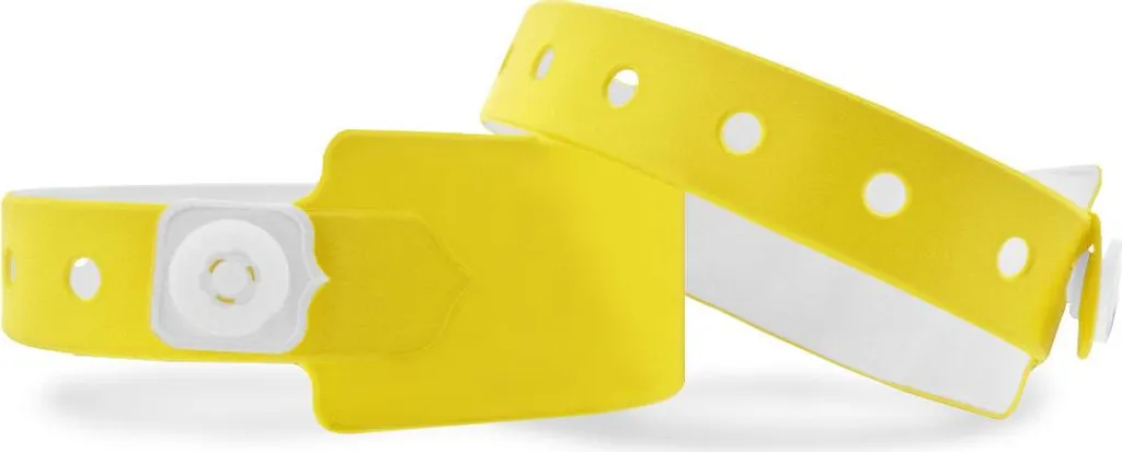 Braccialetti Impermeabili Vinile Giallo Neon 100pz - Sicurezza Piscine e Club
