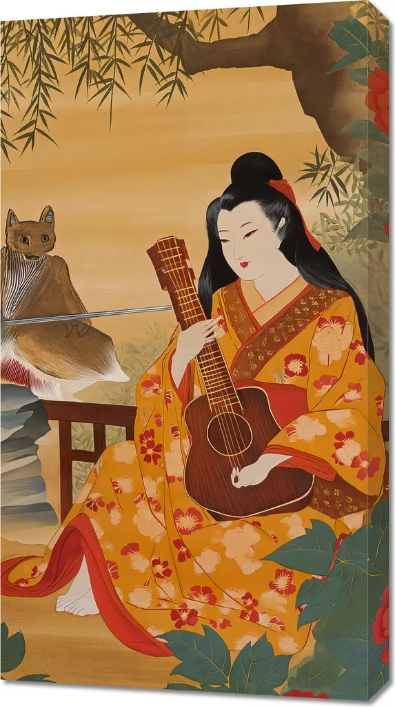 Quadro 50x90 cm Musica e poeti