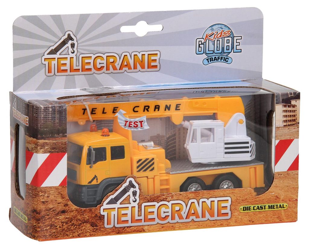 Kids Globe Hebekran aus Druckguss mit Licht und Sound, 15cm