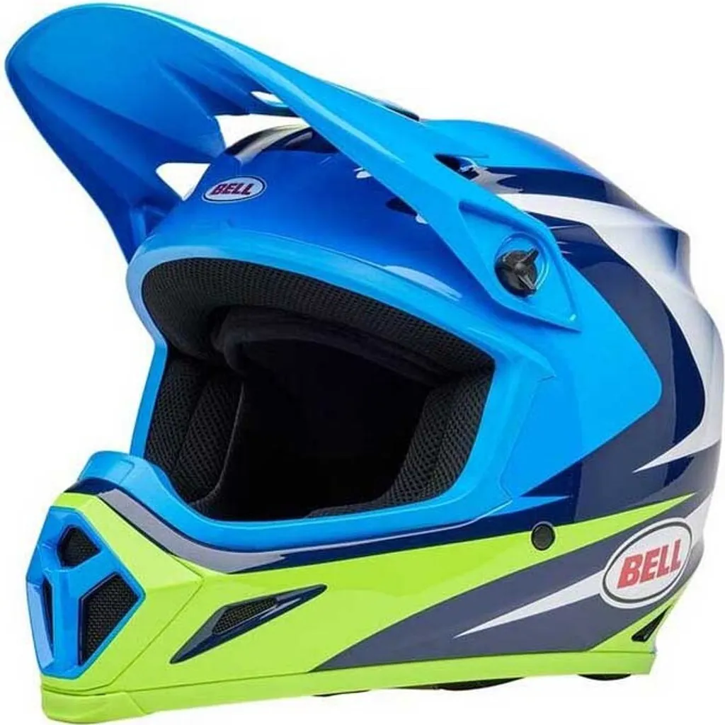 Casque de Protection Bell Moto-9 Mips Jackal Bleu L pour Compétition Cross
