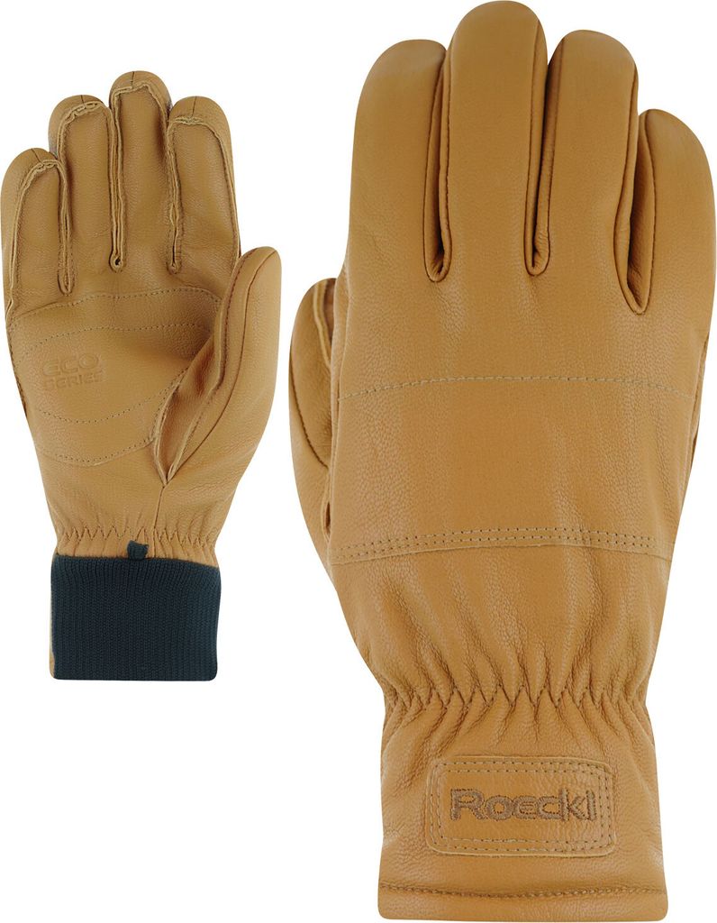 Roeckl Damen Herren Unisex Handschuhe Outdoorhandschuhe Kronau, Farbe:Ocker, Artikel:-7210 chai tea, Größe:11