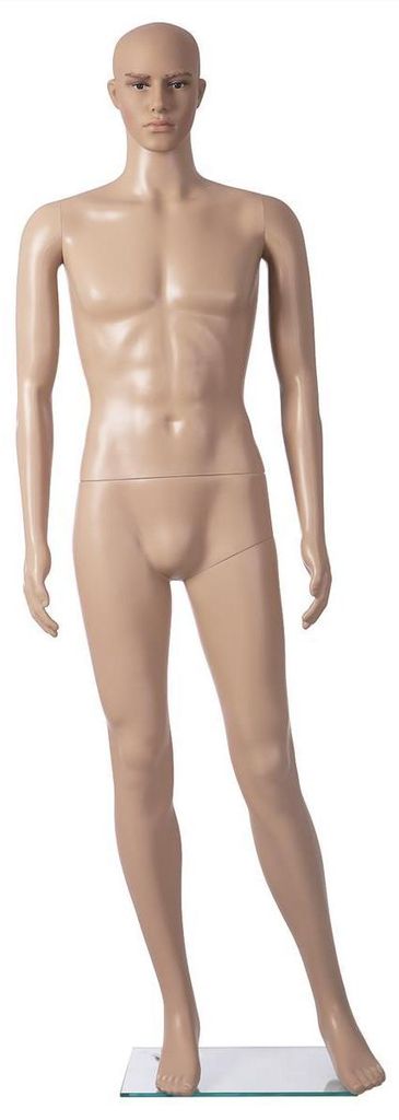 BASIC Herrenfigur KEN hautfarbig mit Gesicht M1KEN inkl. Glasbodenplatte mit Wadendorn
