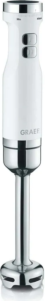 Mixeur plongeant Graef HB 501 blanc : pied mixeur inox haute précision