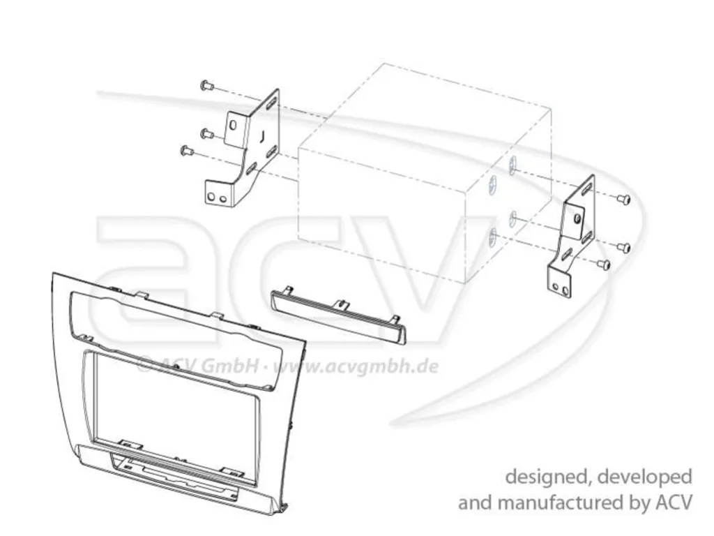 Kit intégration autoradio 2-DIN BMW Série 1 pour climatisation auto E87 - 2