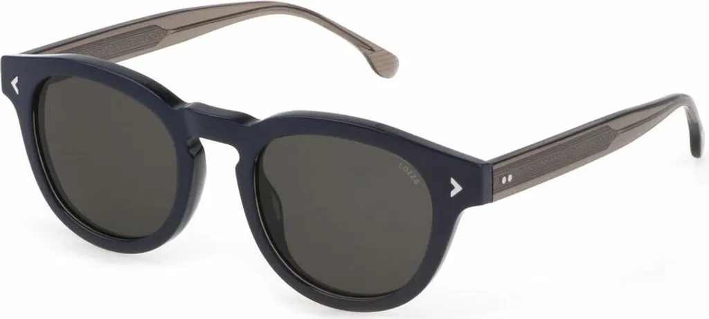 Lunettes de soleil rondes Lozza pour femme en acétate premium 49 mm