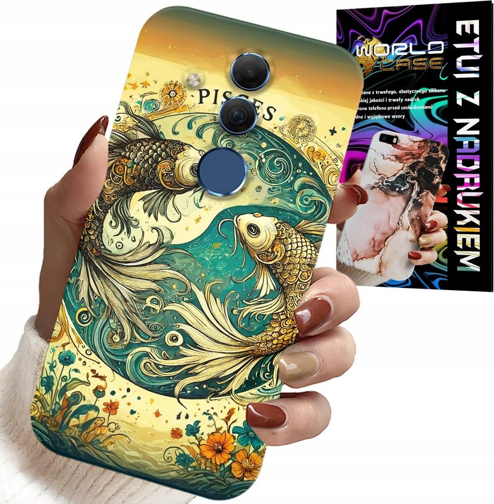 Hülle Für Huawei Mate 20 Lite - Sternzeichen, Fisch Astronomie + Folie
