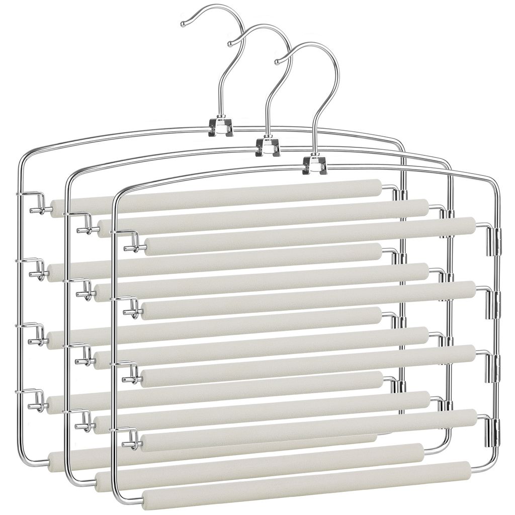 SONGMICS Hosenbügel platzsparend, 3er Set Produktbild 