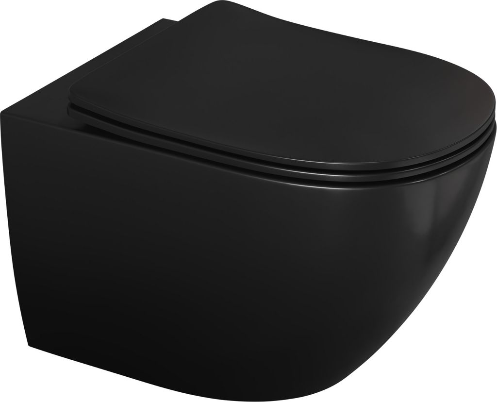 Aqua Bagno Taharat Dusch-WC Hänge-WC Spülrandloses WC Silk Produktbild 
