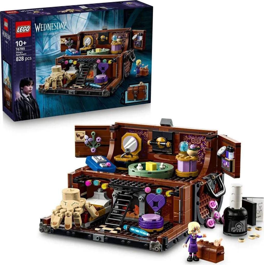 Lego Wednesday 76785 La Chambre de Mercredi et Enid avec 828 Pièces