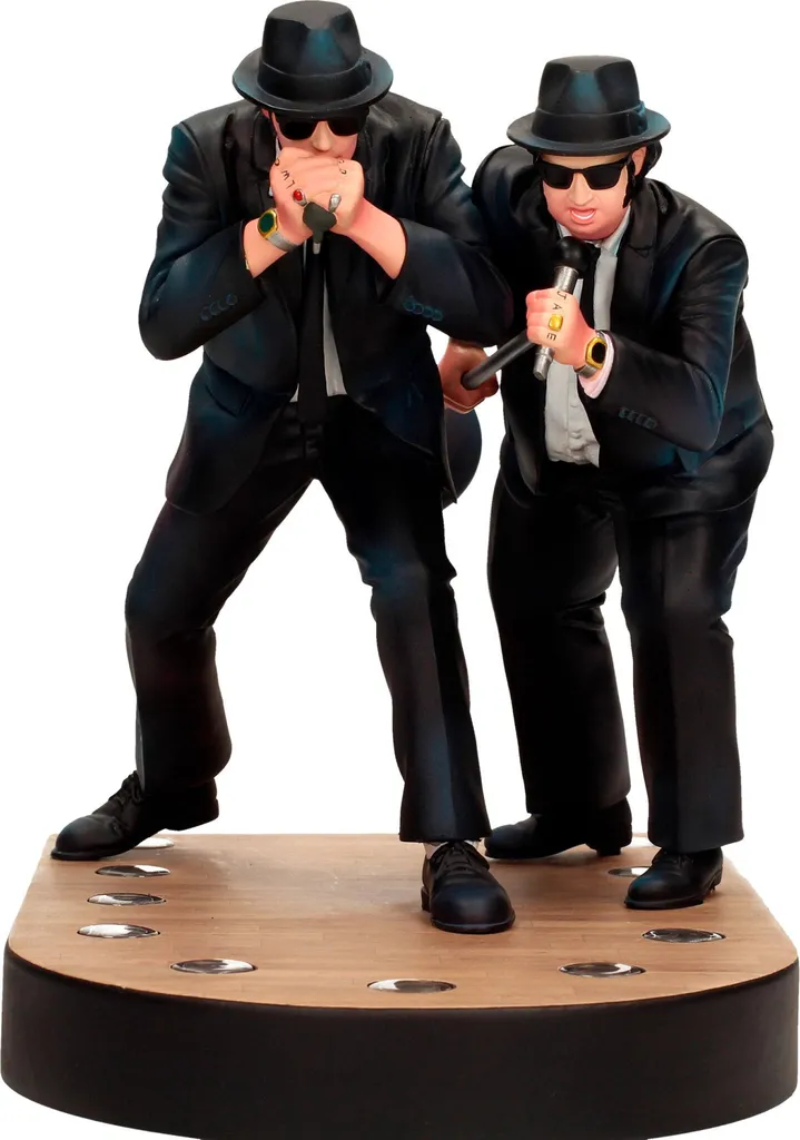 Statuette de Collection The Blues Brothers SD Toys Duo Elwood Jake 18cm