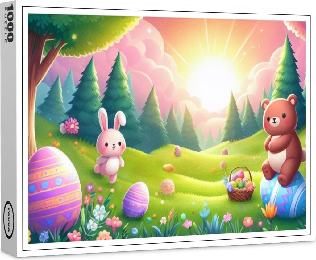 raxxa Premium-Puzzle "Wenn der Morgen Ostern weckt", 1000 Teile