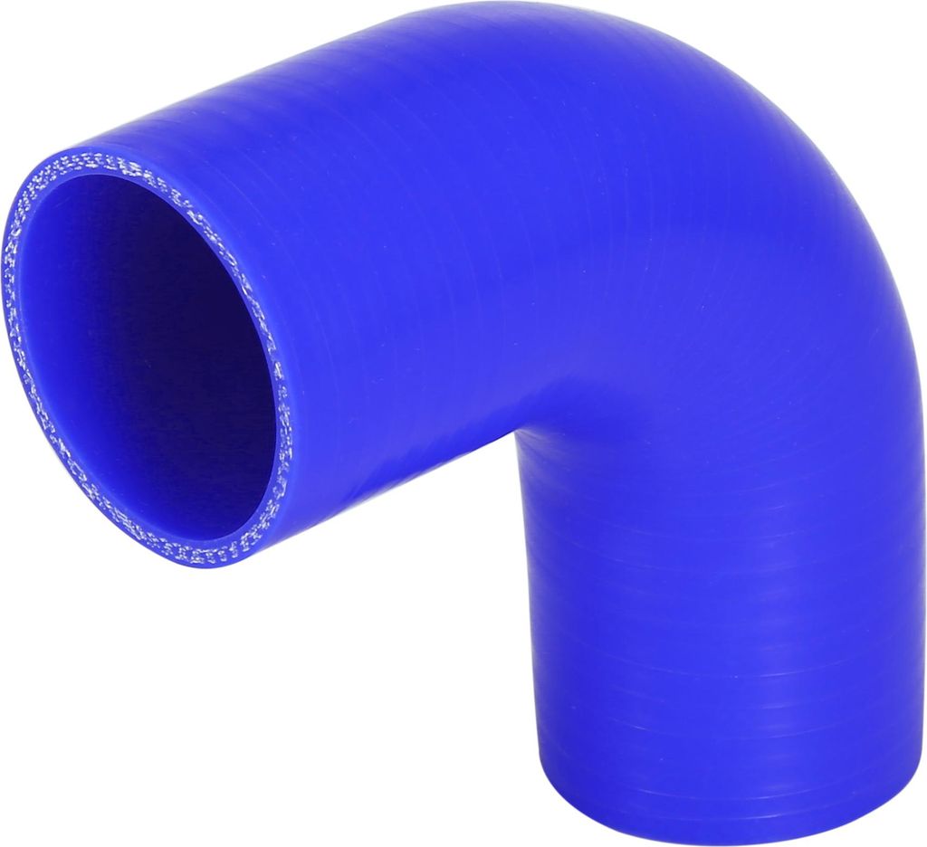 Auto 90 Grad Ladeluftkühler Silikonschlauch Blau 51mm 2" Innendurchm.