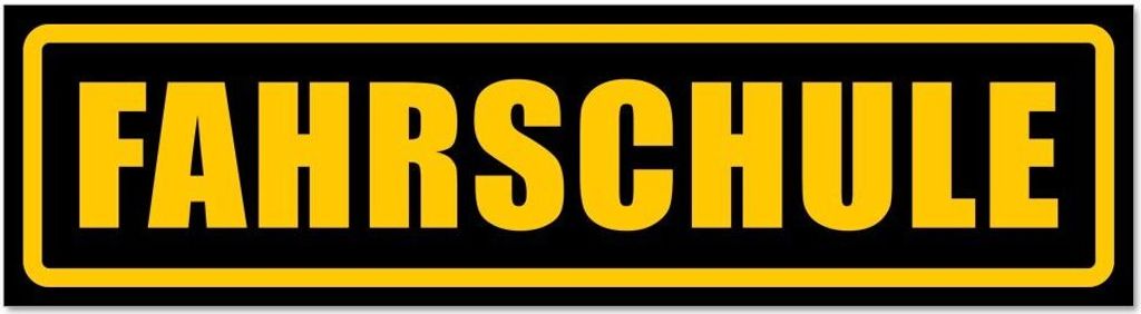 Kiwistar - Autoaufkleber - Gelb - Schwarz - 45 x 12 cm - Fahrschule - Hinweis Aufkleber Sticker für Auto, Kfz, Fahrrad, PKW, LKW