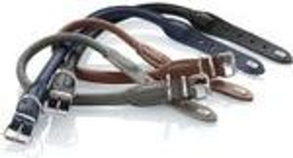 Hunter Halsband Round & Soft schwarz, Größe: 35 cm / Durchmesser: 8 mm