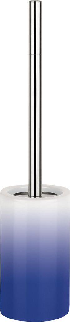 Spirella "Tube" WC Bürste Toilettenbürste Klobürste WC Garnitur aus Porzellan Weiß/Blau