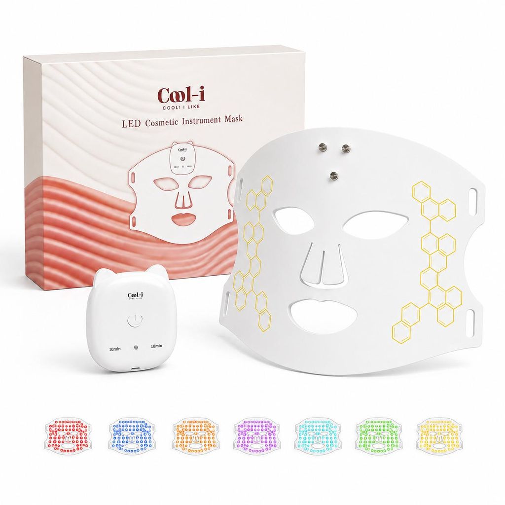 Cool-i® LED Gesichtsmaske mit Nahinfrarot, 8 Lichtmodi, Produktbild 