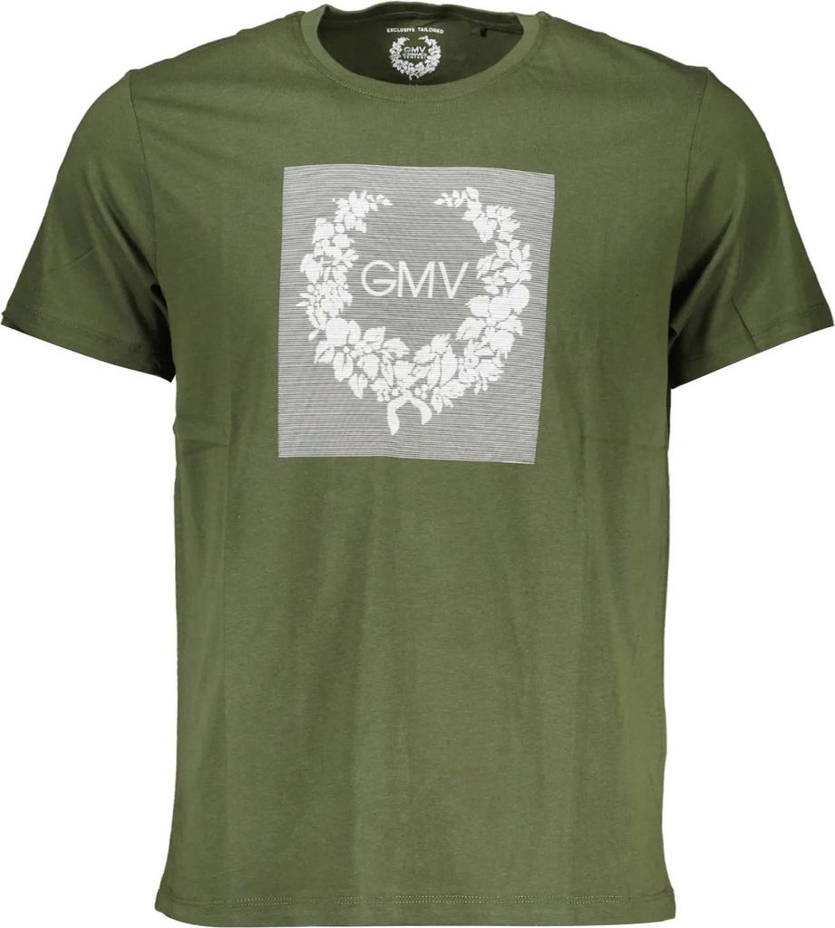 GIAN MARCO VENTURI Herren KURZARM-T-SHIRT Grün AU00784DANILO_8ED1796_VERDEMILIT : Größe - L Größe: L