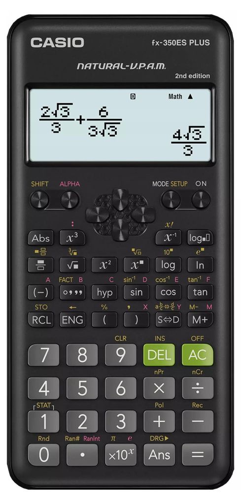 Casio Scientific Calculator Fx-350Esplus-2 Black. 12 Digit Immagine del prodotto 