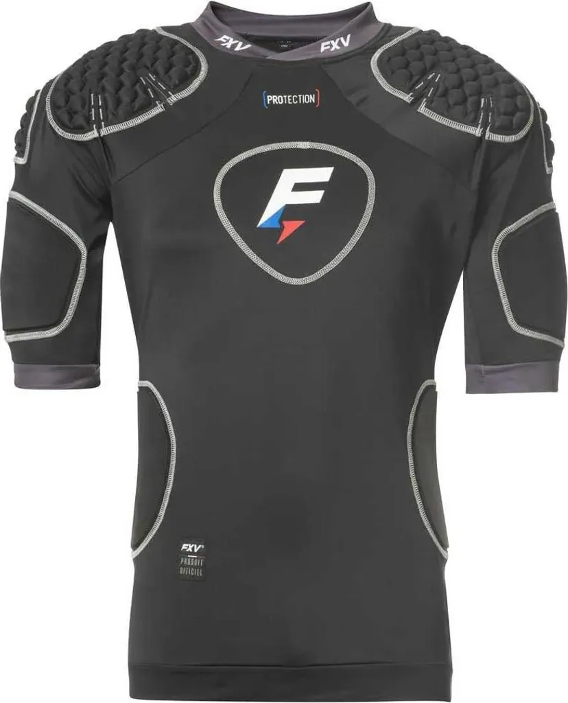 Épaulière de rugby enfant Force Xv Noir XS contre les chocs et coups