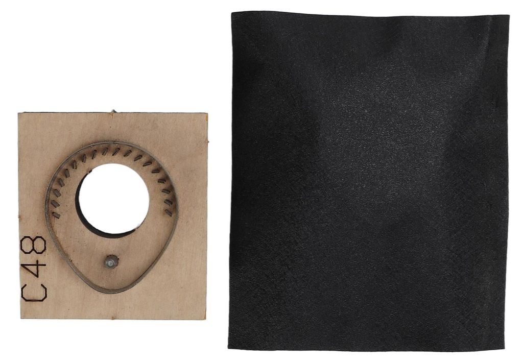 Zugangskarten-Lederstanze, DIY handgefertigte Stanzform mit dicker Holzbasis zum Basteln, Sammelalbum