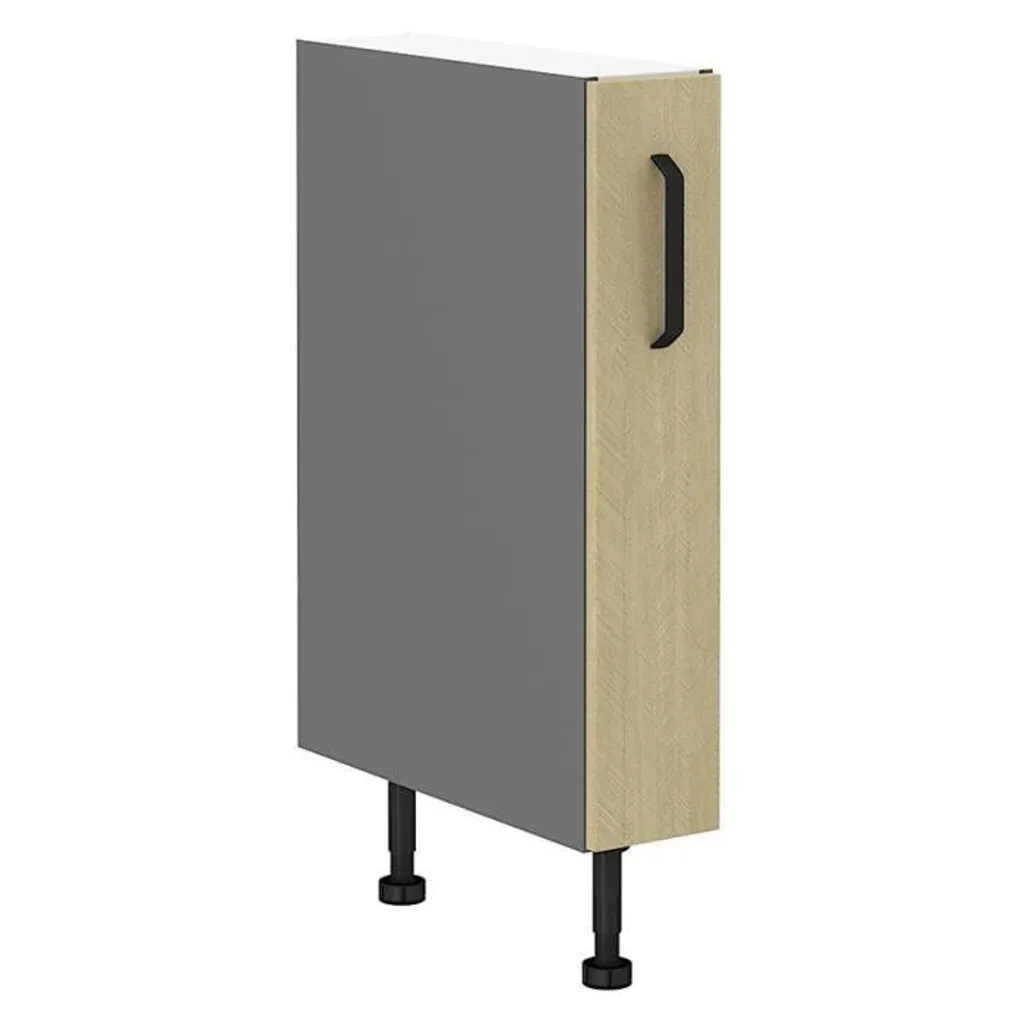 Armadietto Estraibile MYRIAM 15cm Antracite: Mobile Salvaspazio Cucina