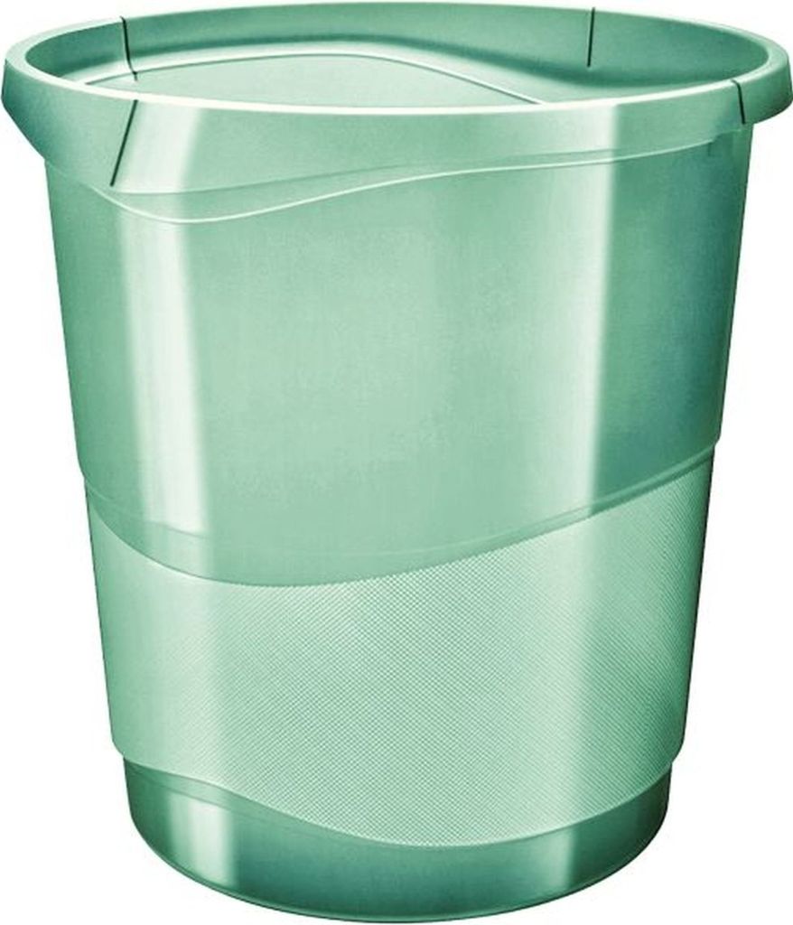Papierkorb Colour'Ice PP 14l transparent grün Packung mit 12 Stück
