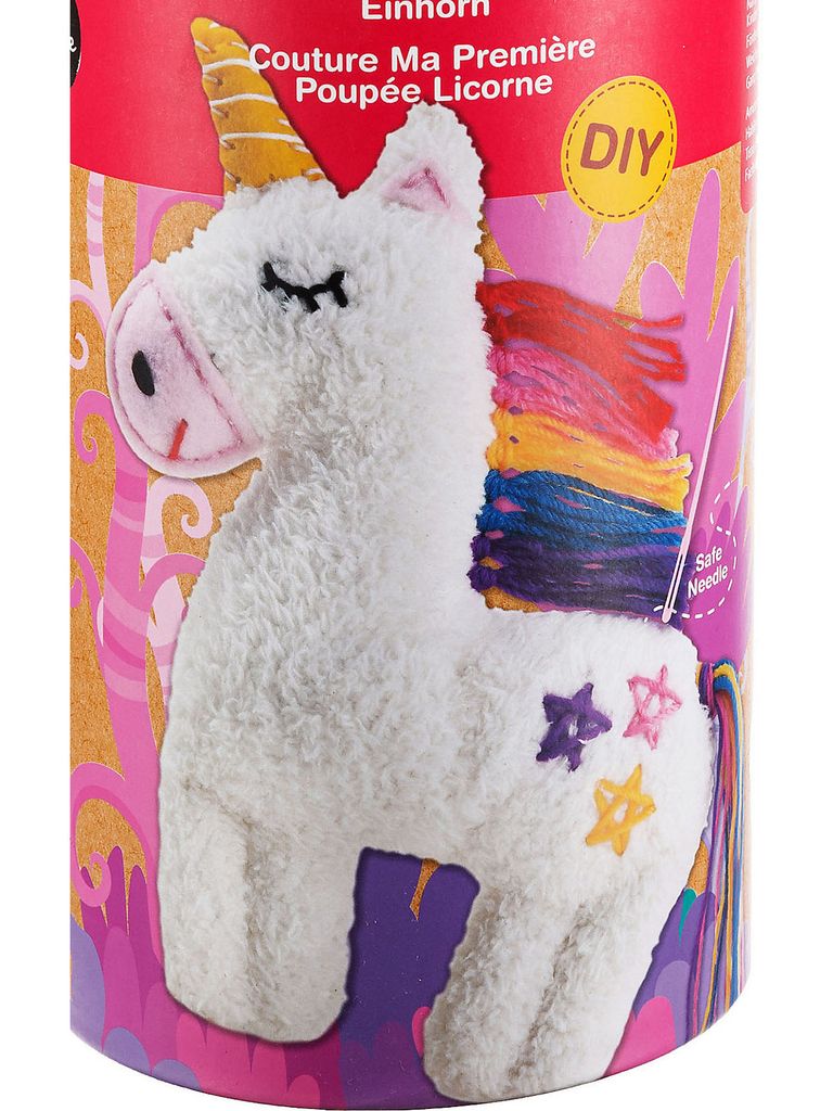 Avenir Näh-Set 'Einhorn Schlüsselanhänger' - Komplettset Für Kinder Ab 6 Jahren (ca. 22cm)