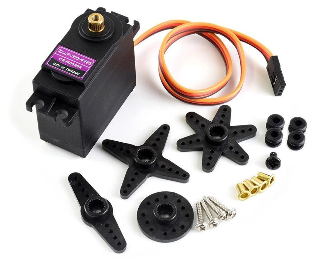 Waveshare MG996R Servo-Motor: 4,8 - 6V, Metallgetriebe, 9-11kg/cm Drehmoment, 180° Drehwinkel