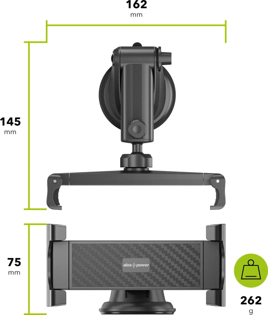AlzaPower Support de tablette ACS100 Noir : Support stable et robuste - 4