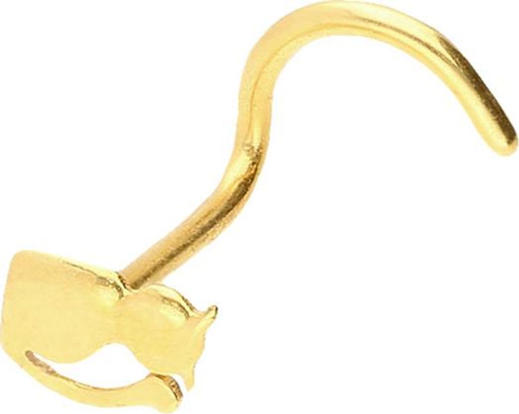 Nasenpiercing, Nasenstecker Chirurgenstahl Nasenstecker Spirale KATZE
