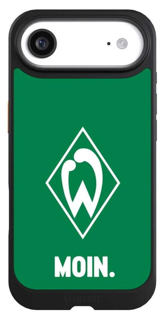 NIVOCASE Hülle für Apple iPhone Air Handyhülle NIVOcore Case Schwarz Moin Offizielles Lizenzprodukt SV Werder Bremen
