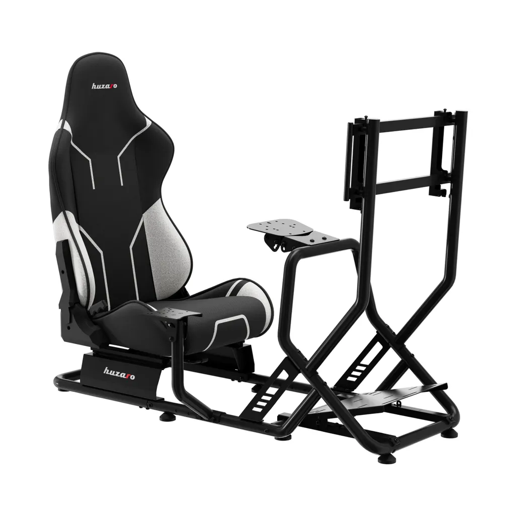 Cockpit de simulation réglable en acier avec siège baquet ergonomique pro