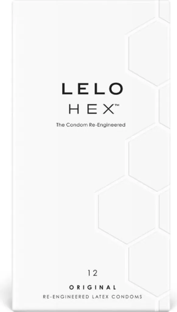 LELO HEX Condoms Original Pack de 12 Finie la Peur des Déchirures de Latex