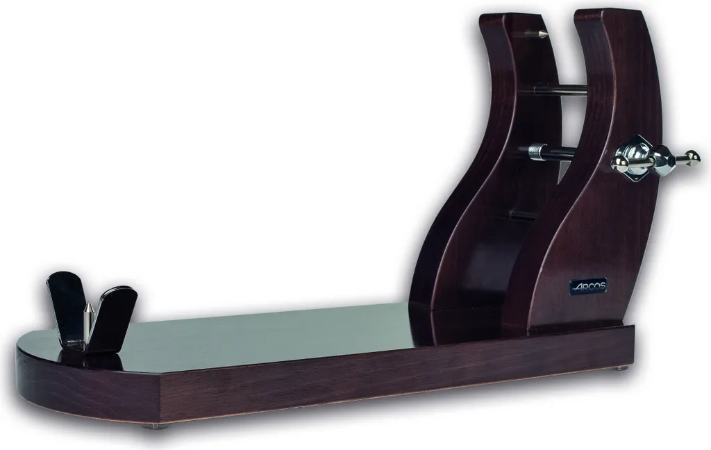 Arcos 683200 Présentoir à Jambon en Bois de Wengé Élégant - 50x19x28 cm