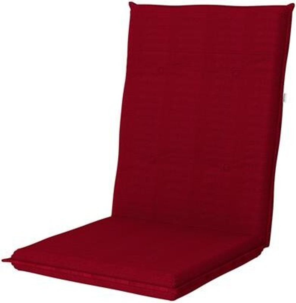 Stuhlauflage 110 x 48 x 6 cm rot