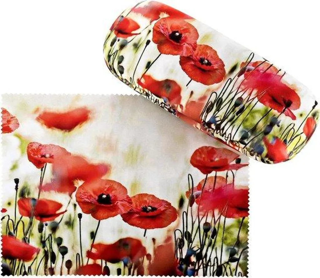 Étuis à lunettes pour femmes - Étui rigide floral pour sac à main et voyage