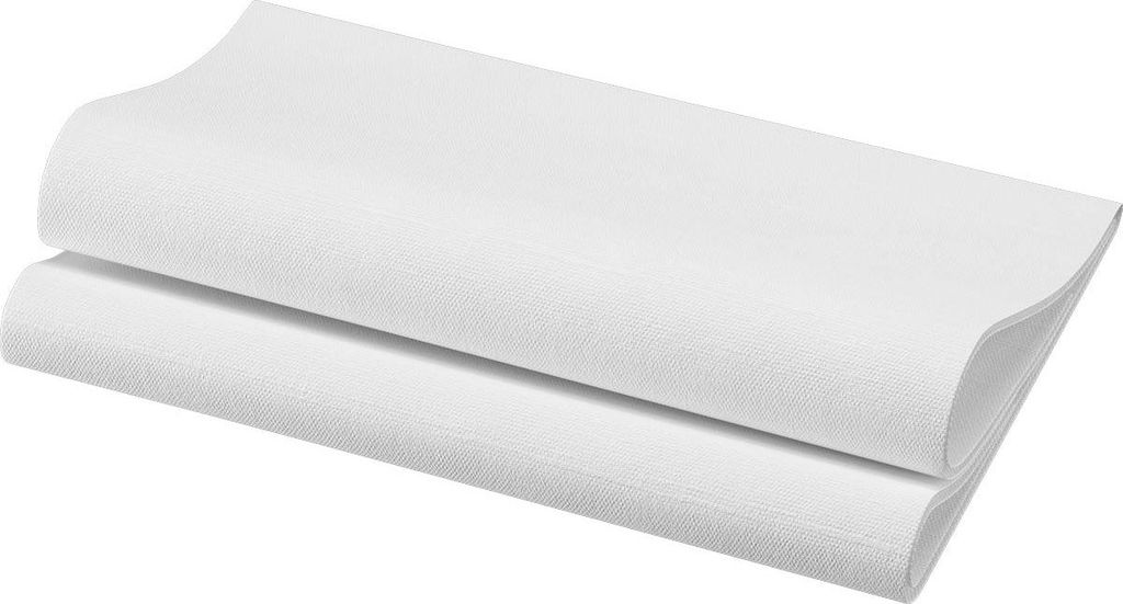 6x -Dunisoft-Servietten 40 x 40 cm 1/4 Falz weiß, Papierverp. | Packung (60 Stück)