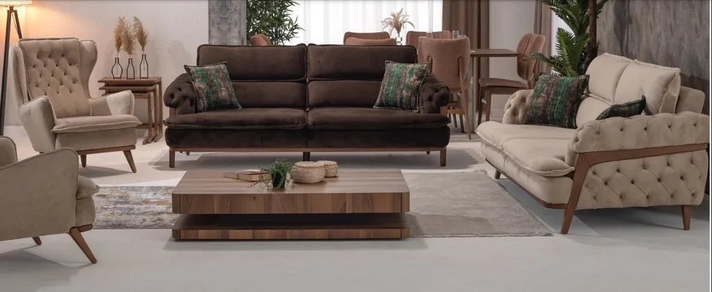 Table de chevet en bois massif style antique - Console d'appoint chic