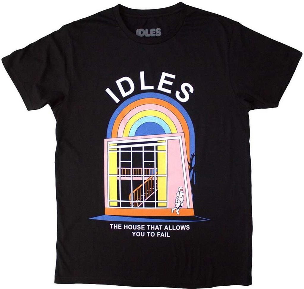 Idles - T-Shirt für Herren/Damen Uni RO11938 (XXL) (Schwarz)
