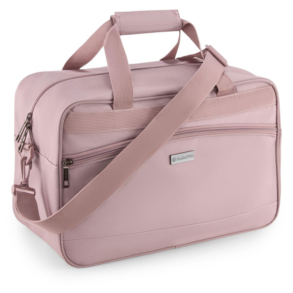 Zagatto Damen Reisetasche Handgepäck 40x20x25 20L WIZZAIR RYANAIR Rosa ZG1019