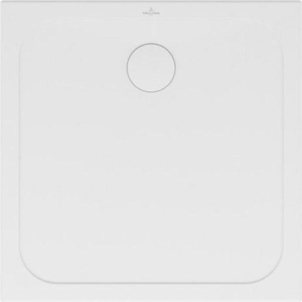 Villeroy & Boch Lifetime Plus Duschwanne, quadratisch, Keramik, Anti- slip, 1000x1000x35mm, Weiß Alpin, 6223J501