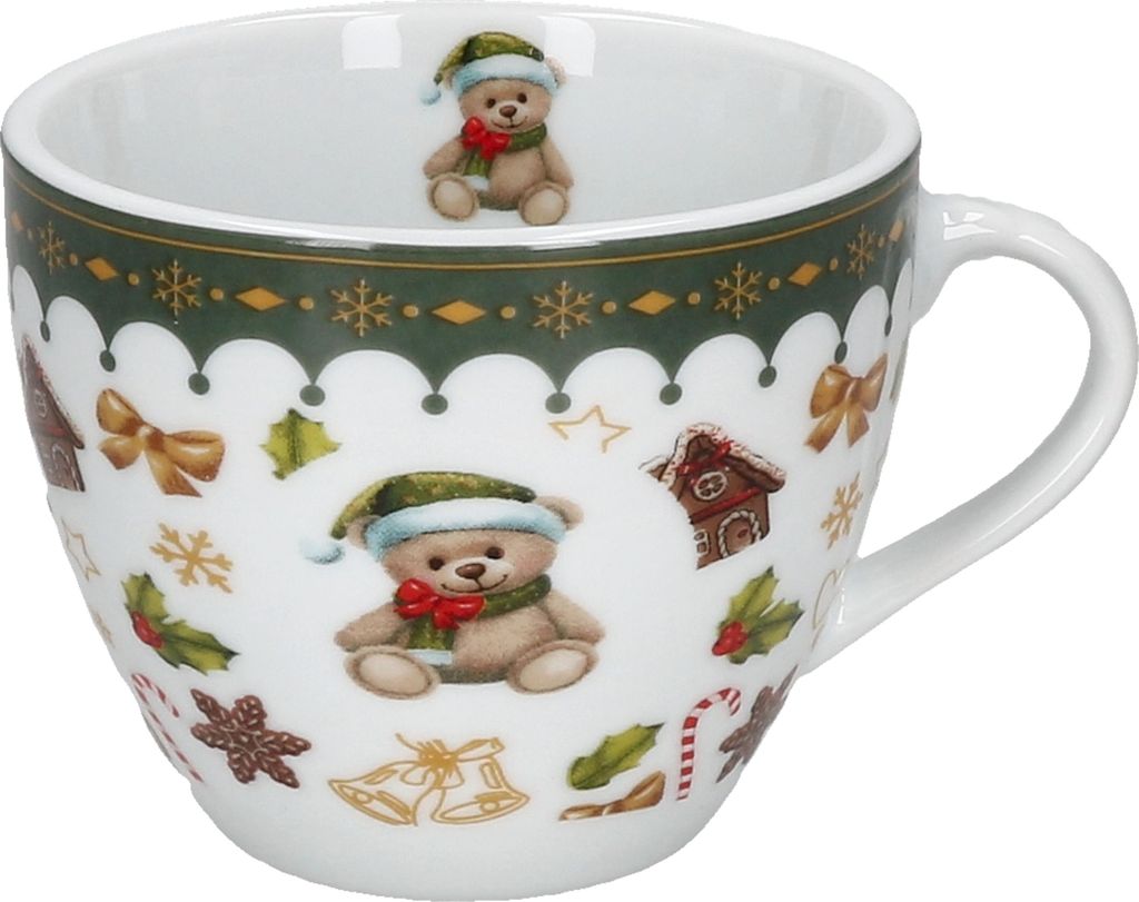 MamboCat Friend Service à Café 18 Pcs. Porcelaine Set De