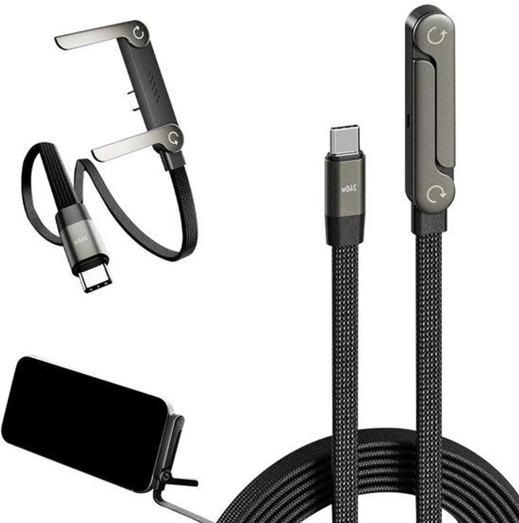 Câble de recharge Longue Distance 15m avec Support Vidéo pour Smartphone