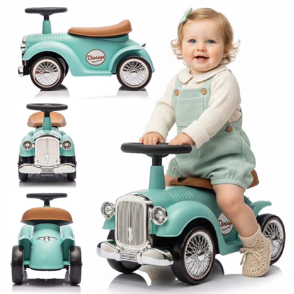 Kinderfahrzeug Rutscherauto Lauflernhilfe Kinderauto Retro Produktbild 