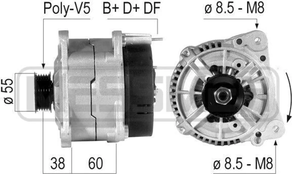 Alternateur pour Audi A4 (8D) A6 (4B) Passat (3B) - ERA 210726A